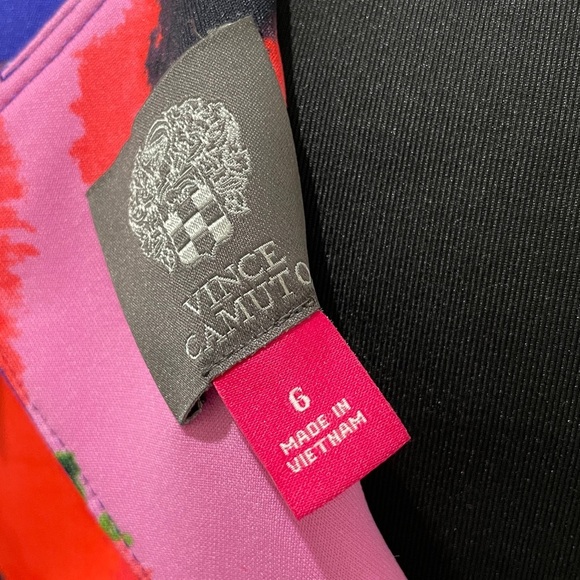 Vince Camuto Pink and Red Dress floral - Picture 5 of 5